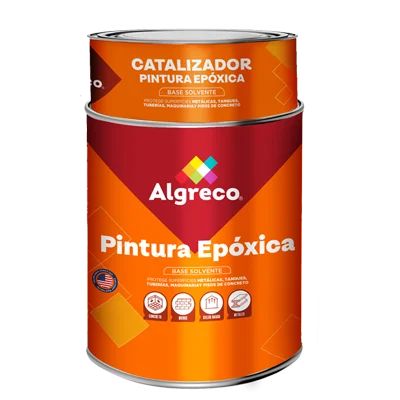 Kit Pintura Epóxica Base Solvente - Rojo - Galón + catalizador 1/4