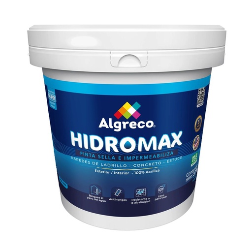 Pintura Impermeabilizante Hidromax - 1/4 de galón