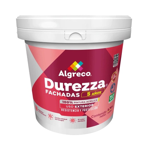 Pintura para fachadas Durezza - Negro Profundo - Galón