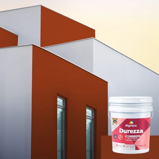 Pintura para fachadas Durezza - Rojo colonial - Cuñete 5 galones