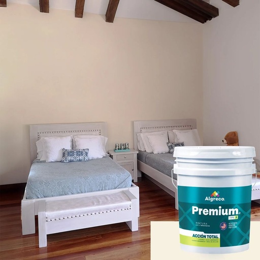 Pintura Vinílica Premium Semilavable - Blanco Almendra - Cuñete 5g