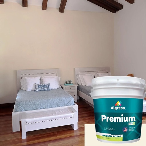 Pintura Vinílica Premium Semilavable - Blanco Almendra - Balde