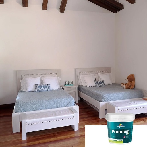 Pintura Vinílica Premium Semilavable - Blanco - 1/4 de galón