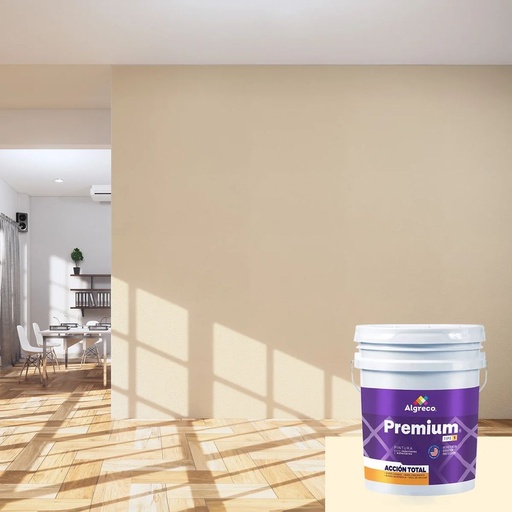 Pintura Vinílica Premium Súper Lavable - Blanco hueso - Balde