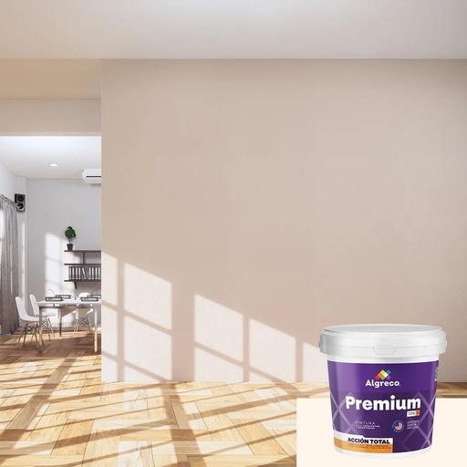 Pintura Vinílica Premium Súper Lavable - Blanco Almendra - 1/4 de galón