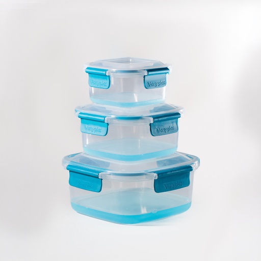 Set x 3 Recip. SelloPRO Gris