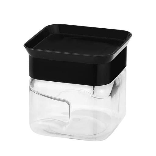 Tarro Super Clear 0.5L Negro