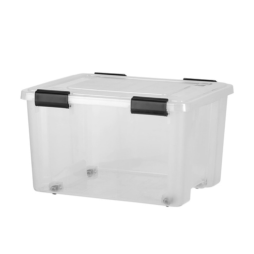Caja Org.Plus 45L Ruedas Clear