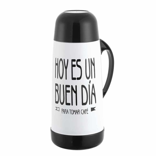 Termo 1 L Frases Blanco Negro