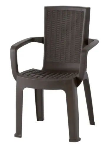 Silla Aura Con Brazos Wengue