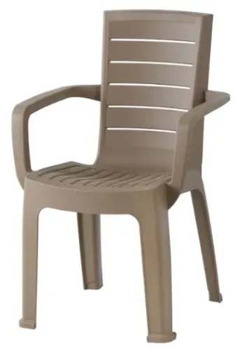 Silla Nova Con Brazos Taupe