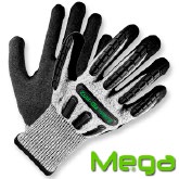 Guantes Fibra HPPE, recubiertos en Nitrilo y TPR • DIP NORMAL • Nivel 5 • “Mega” - Talla 9