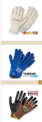 Guantes de Nomex® y Kevlar®, forrados en Poliéster y Algodón • Para la industria • “AntiFuego” - Talla 9
