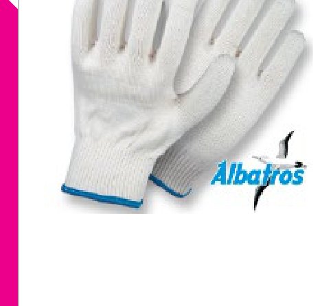 Guantes Hilaza de Algodón y Nylon • Tipo Multiusos • Ambidiestro “Albatros” - Talla 9