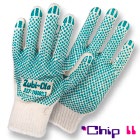Guantes Hilaza Algodón/Poliéster con Puntos PVC • 2 Caras • “Chip II”
