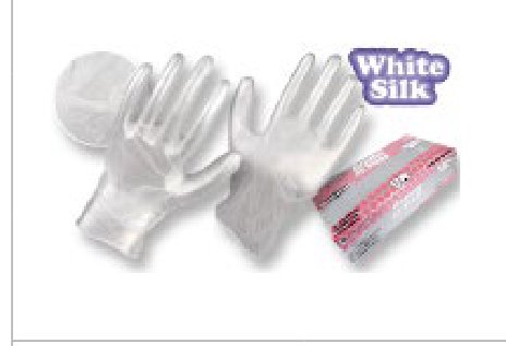Guantes Vinilo Transparente • Caja dispensador x 100 unidades • “White Silk” - Talla M