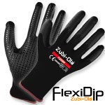 Guantes Lona recubiertos con Látex Natural Rugoso • Puño abierto • DIP TOTAL • “Tufftex” - Talla 8