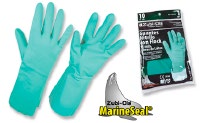 Guantes de Látex Nitrilo para el hogar (Aprobado por la FDA 21 CFR 177- 2600) Manejo de Alimentos • “Home & Food” - Talla 8