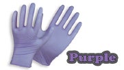 Guantes Nitrilo Purpura para Usos Generales (Aprobado por la FDA 21 CFR 177- 2600) Manejo de Alimentos • Caja dispensador x 100 unidades. • “Purple” - Talla L
