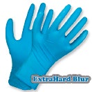 Guantes Nitrilo Azul para Usos Generales • 8 MILS • , Largo: 11.5” (29.2cm). Caja dispensador x 50 unidades. • “HardBlur” - Talla S
