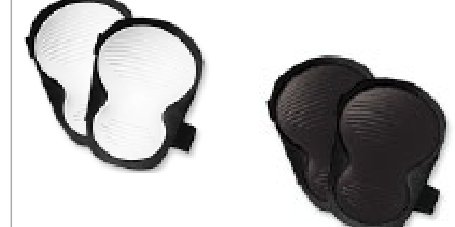 Protectores para Rodillas – 2 piezas // Dos opciones de color: Blanco/Negro y Negro.