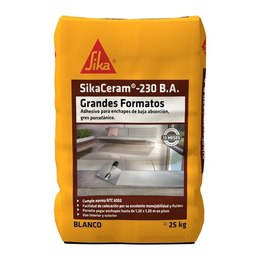 SikaCeram® 230 B.A Blanco 25 kg