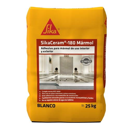 SikaCeram® 180 Mármol Blanco 50 kg