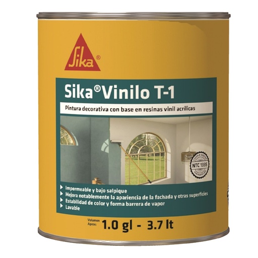 Sika® Vinilo T-1 Blanco 1 gal