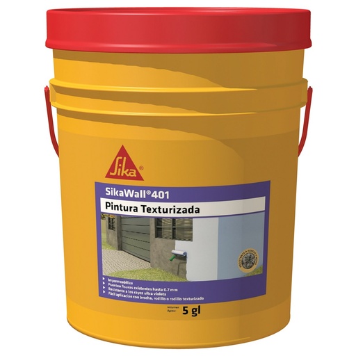SikaWall-401 Pintura Texturizada Blanco 1 gal