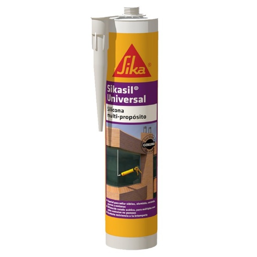 Sikasil®Universal Ahora con Anti-hongos Cart 280 ml - Gris