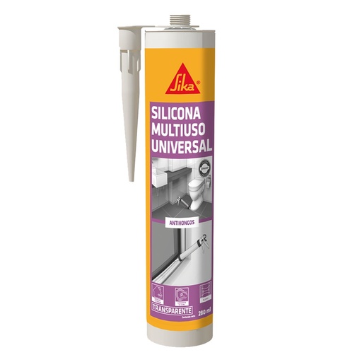 Sikaseal® 130 Silicona Multiusos Universal Blister 85 ml-Transparente