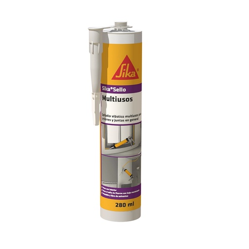 Sika® Sello Multiusos Cart 280 ml - Negro