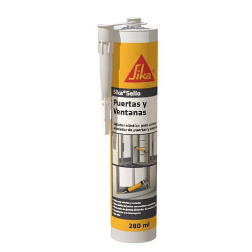 Sika® Sello Puertas y Ventanas Cart 280 ml - Blanco