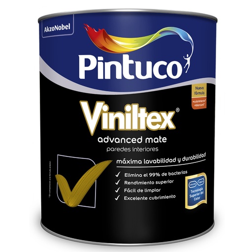 Viniltex® Advanced Blanco Tamaños Pequeños 1/32 gal