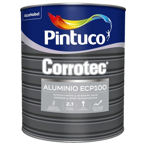 Corrotec® Aluminio ECP 100 Líquido Brillante Galón