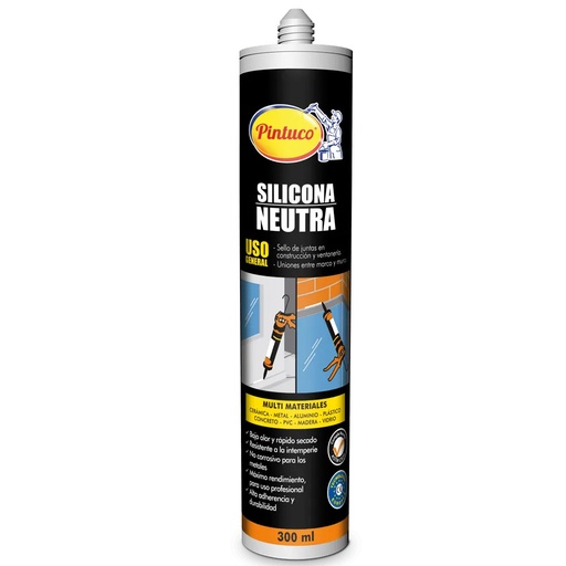 Pintuco® Silicona Neutra Trasparente Cartucho