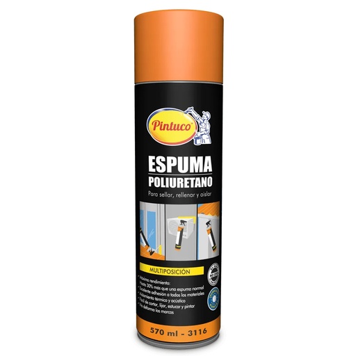 Pintuco® Espuma de Poliuretano Beige Aerosol