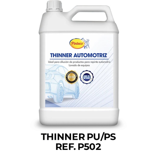 Thinners y Ajustadores Automotrices Thinner Poliuretano Poliéster Tambor