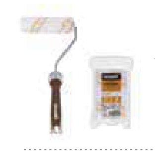 Felpa Minirodillo Microfaser Maderas 4 Pulg Pack x 2