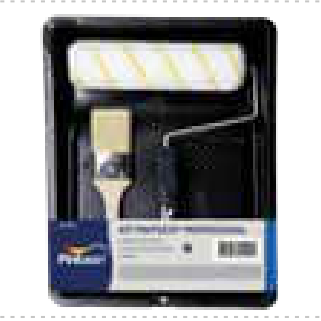 Kit Profesional Pintuco® (Bandeja + Rodillo Antigota 9 Pulg 3/8 + Brocha Ultra. Pro 2 Pulg)