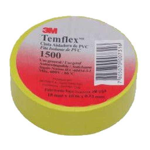 CINTA TEMFLEX 1500 18MM X 10MT AMAR 3M