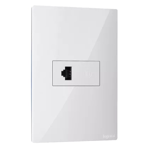 TOMA VOZ Y DATOS RJ45 CAT 6 BLAN CLICKME