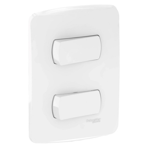 INTERR DOBLE CONMU 10A 250V BLA MILUZ