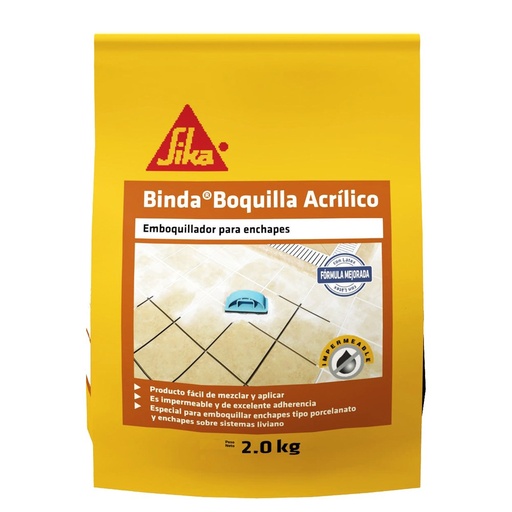 Binda® Boquilla Acrílico Blanco x 2 Kg