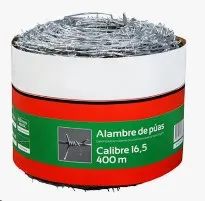 ALAMBRE PUAS Cal 16.5 Rollo 400 mts