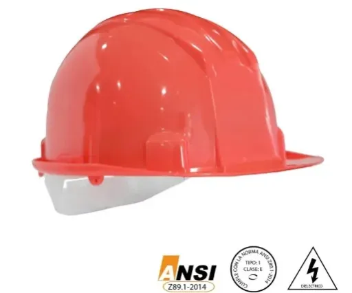 Casco Eco Tipo I Cremallera Rojo